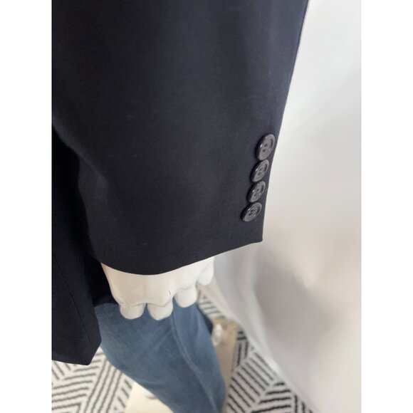 Hart Schaffner & Marx Mens Vintage Navy Blazer 2 Button Notch Lapel Union Made S - Picture 9 of 16